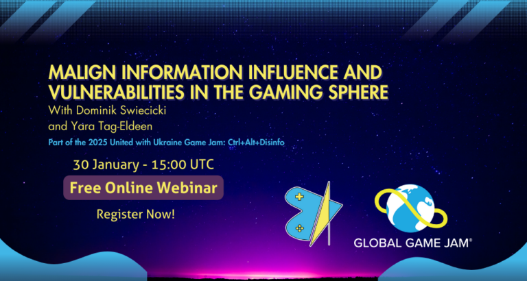 Malign Information Influence and vulnerabilities in the gaming sphere [Recorded Webinar]